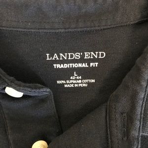 Navy blue lands end polo